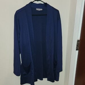 Jessica London Deep Blue Women's Cardigan